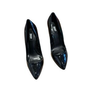 DKNY Patent Leather Pointed Toe Stiletto Pump Shoes
